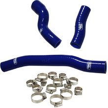 Samco Husqvarna TE250-300i 20-23 Thermostat Bypass Blue Radiator Hose and Clip Kit Combo