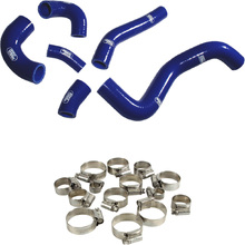 Samco Husqvarna FE250 20-23 OEM Blue Radiator Hose and Clip Kit Combo