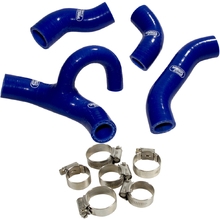 Samco Husqvarna FE450/501 20-23 OEM Blue Radiator Hose and Clip Kit Combo