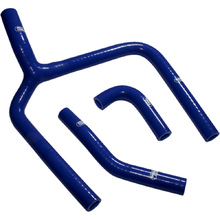 Samco Kawasaki KX250F 20 'Y' Piece Race Design Blue Radiator Hose Kit