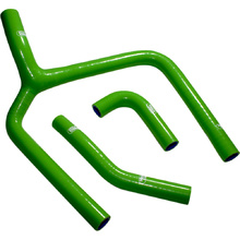 Samco Kawasaki KX250F 20 'Y' Piece Race Design Green Radiator Hose Kit