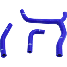 Samco Kawasaki KX250F 21-24 'Y' Piece Race Design Blue Radiator Hose Kit