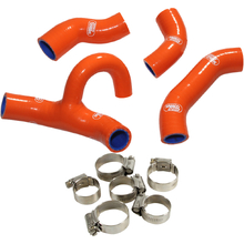 Samco KTM 450/500EXCF 20-23 OEM Orange Radiator Hose and Clip Kit Combo