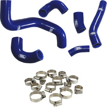 Samco Husqvarna FE350 20-23 OEM Blue Radiator Hose and Clip Kit Combo