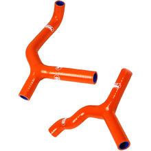 Samco KTM 85SX 13-17 'Y' Piece Race Design Orange Radiator Hose Kit