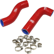 Samco Gas Gas MC85 21-24 Red Radiator Hose and Clip Kit Combo