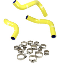 Samco Suzuki DRZ400E 03-24 Yellow Radiator Hose and Clip Kit Combo