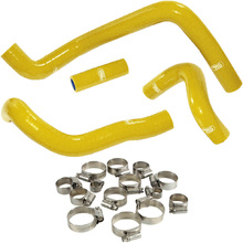 Samco Suzuki RMZ250 19-27 Yellow Radiator Hose and Clip Kit Combo