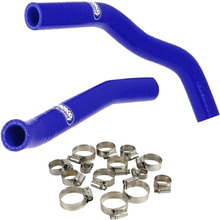 Samco Yamaha YZ85 97-18 Blue Radiator Hose and Clip Kit Combo