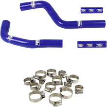 Samco Yamaha YZ125 02-25 Blue Radiator Hose and Clip Kit Combo