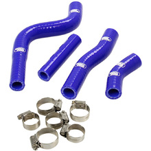 Samco Yamaha WR450F 12-15 Blue Radiator Hose and Clip Kit Combo