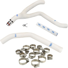 Samco Yamaha YZ250F 19-23 White Radiator Hose and Clip Kit Combo