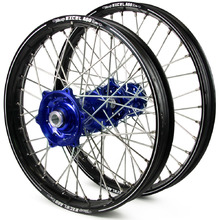 Talon/Excel A60 Husqvarna TC/FC 14-15 21"/19" Black/Blue Wheel Set