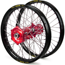 Talon/Excel Takasago Honda CR250/500R 89-94 21"/19" Black/Red Wheel Set