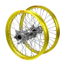 Talon/Excel Suzuki RMZ250-450 21"/19" Yellow/Silver Wheel Set