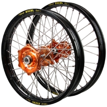 Talon/Excel Takasago KTM 85 SX BW 21-25 19"/16" Black/Orange Wheel Set