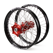 Talon/SM Pro Platinum CR80/85R SW 96-07 17"/14" Black/Red Wheel Set
