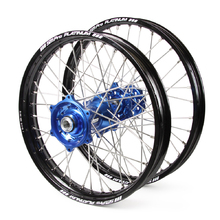 Talon/SM Pro Platinum Kawasaki KX80/85 BW 93-25 19"/16" Black/Blue Wheel Set