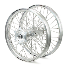 Talon/SM Pro Platinum KTM/Husqvarna SX/SXF 03-12 TC/FC 2014 21"/19" Silver/Silver Wheel Set