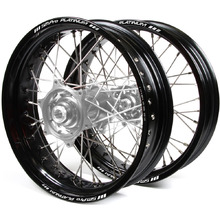 Talon/SM Pro Platinum KTM/Husqvarna/GAS GAS 16-23 Black/Silver Non Cushed Motard Wheel Set