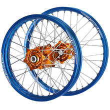 Talon Husqvarna TE/FE 14-15 21"/18" Orange/Blue Wheel Set