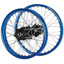 Talon Yamaha YZ250/450F 09-13 21"/19" Black/Blue Wheel Set