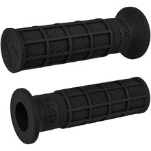 ODI Road V-Twin Hart Luck Full Waffle Single Ply 1" Black Grips