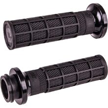 ODI Full Waffle V-Twin Black/Black Lock On Grips