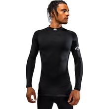 Venum MX Basics High Collar Black/White Long Sleeve Tee