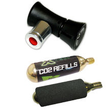 X Tech Controller CO2 Tyre Inflator & x2 16G CO2 Cartridge Pack