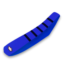 MotoSeat Yamaha YZ250F 19-23/YZ450F 18-22 Ribbed Blue/Blue Seat Cover