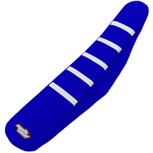 MotoSeat Yamaha YZ250F 19-23 YZ450F 18-22 5 Rib Blue/Blue/White Seat Cover