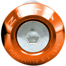 ZETA 29mm Orange Bar End Plugs