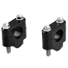 Zeta 1 1/8" Fat Bars Universal +19mm Black Handlebar Riser Kit