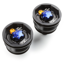 ZETA Kawasaki/Suzuki Black Showa SFF Air Front Fork Caps