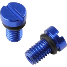 Zeta KYB/Showa M5*0.8 Blue Fork Valve Bleed Screws