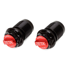 Zeta Black/Red KYB Front Fork Bottom Adjusters