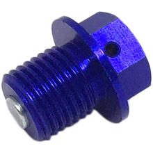 Zeta Yamaha/Suzuki  M10/1.25X15  Blue Magnetic Drain Bolt
