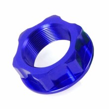 Zeta Honda/Kawasaki/Suzuki Blue Steering Stem Nut