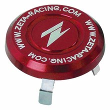 Zeta Universal Red Steering Stem Cap