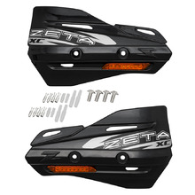 Zeta XC Flasher Black Handguards w/ Orange Flashers