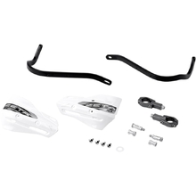Zeta Armour XC U-Clamp Black/White Tapered Bars Handguards