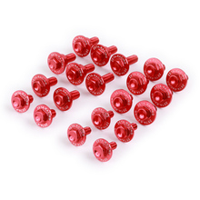 Zeta Honda CRF450R 21 Aluminium Red Plastics Bolt Kit