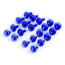 Zeta Kawasaki KX250F/450F Blue Aluminium Plastics Bolt Kit