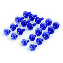 Zeta Yamaha YZ125/250 Blue Aluminium Plastics Bolt Kit