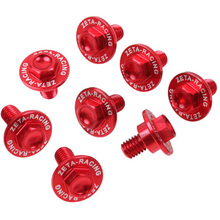 Zeta Honda CR/CRF Red Fork Guard Bolt Kit