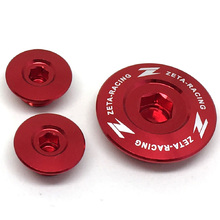 Zeta Honda CRF250R 04-09 CRF250X 04-17 Red Engine Plugs