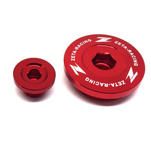 Zeta Kawasaki KXF250 11-18 KXF450 09-18 Red Engine Plugs