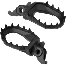 Zeta Kawasaki KX250/450F Black Ultra Wide Footpegs