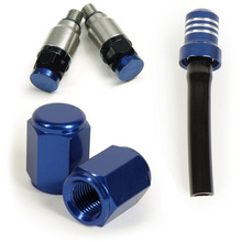 RHK Blue Fork Bleeders/Valve Caps/Breather Vent Set